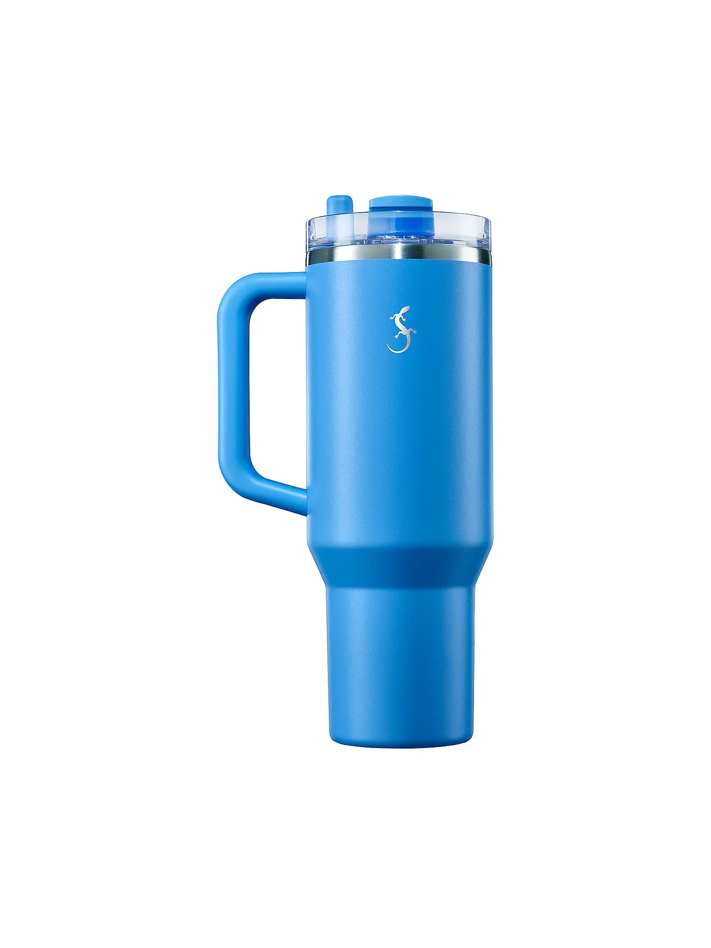 LURCH | Isolier-Becher mit Trinkhalm 1,2l Azur | 